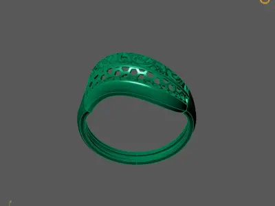 Women Plain Ring Ready STL 3DM Models Womens Rings 3D models 3D print model