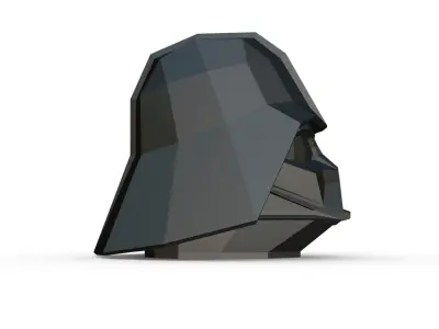 darth vader low poly 3D print model