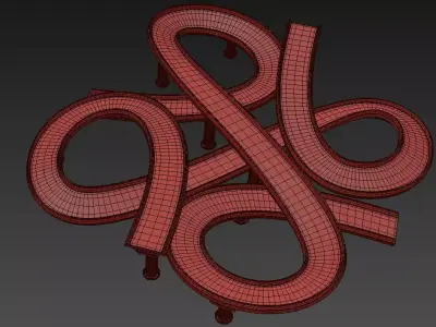 Four Way Bridge Free 3D model