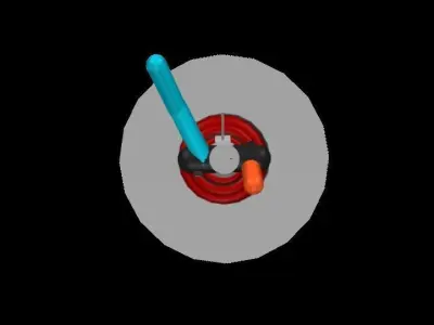 Chemical rocket engine Free low-poly 3D model