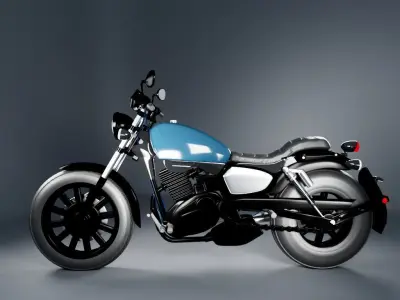 Bike Keeway K-Light Low-poly 3D model