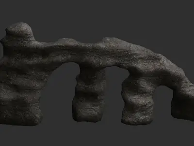 Large Stone Arch - Base Free low-poly 3D model