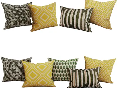 Decorative set pillow HM 3D model