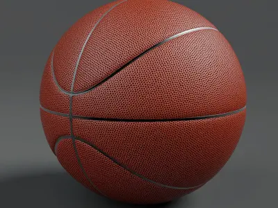 Basketball 3D model ball Low-poly 3D model