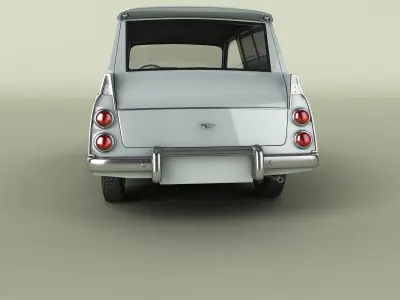 SAAB 95 Van 3D model