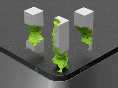 Eroded Abstract Volumetric Stones - Pack 1 3D model