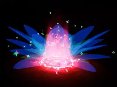 Unreal engine 5 particles flower Lily FX animation Low-poly 3D model