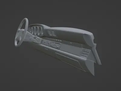 Porsche 993 Dashboard 3D print model
