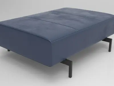 Puki Pouf Low-poly 3D model