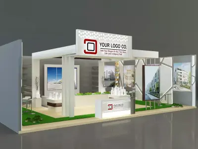 Booth Exhibition Stand a137 3D model