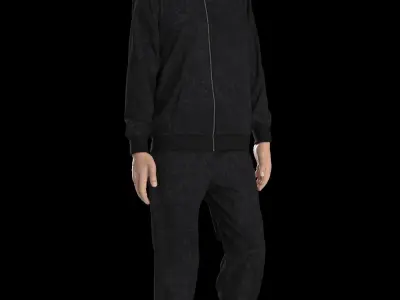 Male tracksuit 3D model