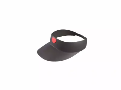 Low-Poly Visor Cap 05 Low-poly 3D model