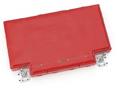 High Jump Mat Low-poly 3D model