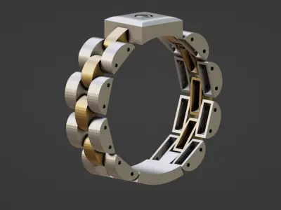bracelet  movable ring  3D print model