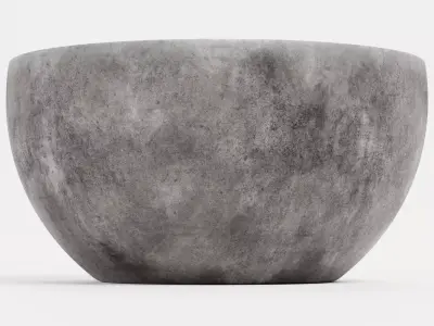 -Concrete Flower Pot V2- 3D model