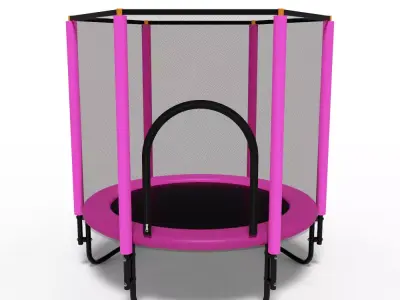 Trampoline for Sport and Fitness150x150cm 3D model