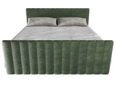 Camille Bed Queen - Fine furniture Low-poly 3D model