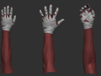 Hand Wraps Doctor Strange Low-poly 3D model