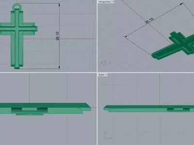 cross 3D print model 8
