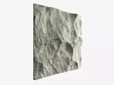 438-RockPanel piece of rock 3D model