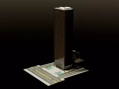 Seagram building 3D model