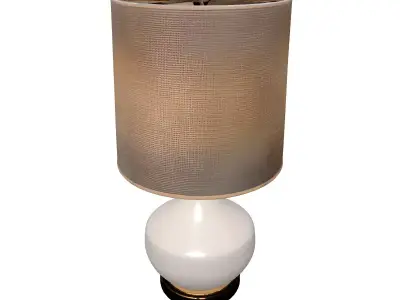 Modern Ceramic Table Lamp Low-poly 3D model