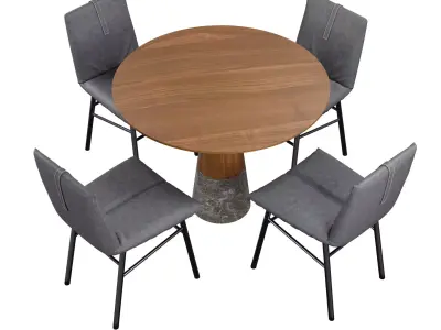 Pil Chairs Echo Table 3D model