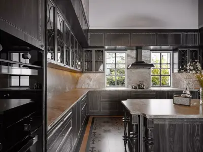 CA - Scandinavian interior scene 3D model