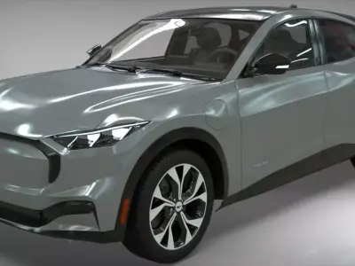 Electric SUV car 2021 3D model