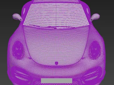 Porsche 911 turbo - 2015 3D model