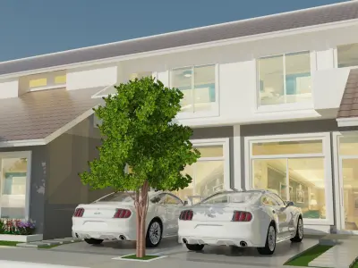 Link House 2 stories 3D model