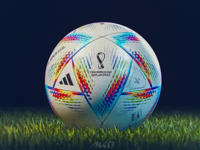 FIFA 2022 World Cup Ball Low-poly 3D model