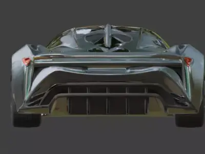 Luxury Elite Performance Hypercar 3D Model Low-poly 3D model