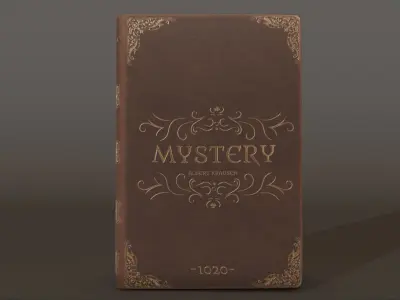 Old Book Collection Low-poly 3D model