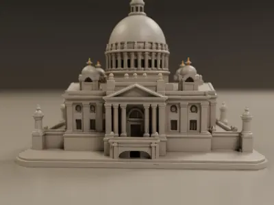 baroque architecture 3D print model