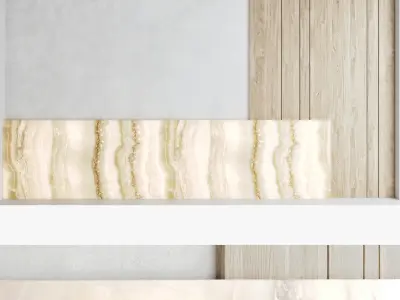 Decorative wall panel set 74 3D model