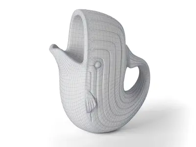Whale Water Pitcher Free 3D model