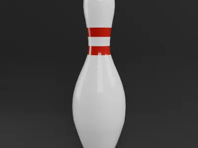 Bowling Pin Low-poly 3D model