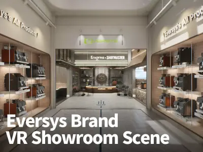 Eversys Brand VR Showroom Scene 3D model