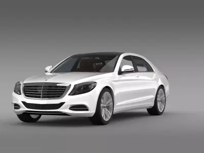 Mercedes Benz S 300 Hybrid Lang BlueTec V222 2016 3D model