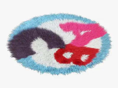 Carpet children A-B-C round 3D model