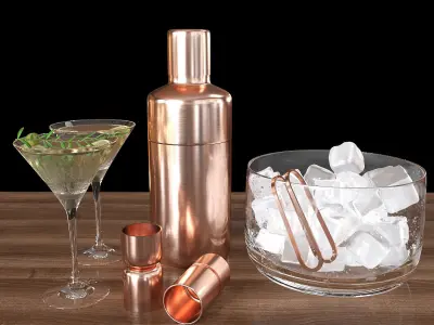 viv martini set 3D model