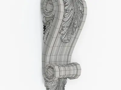 Decorative Corbel for cnc 3D model
