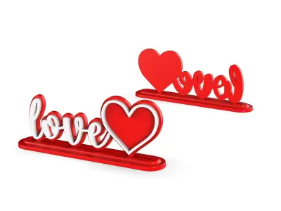Love Photo Frame - Valentines Day Gifts 3D print model