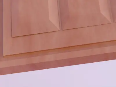 Wooden Door Free low-poly 3D model