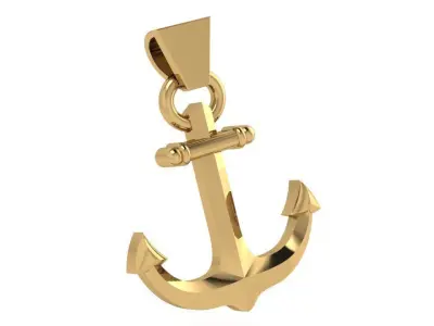 Anchor Pendant 3980 3D print model