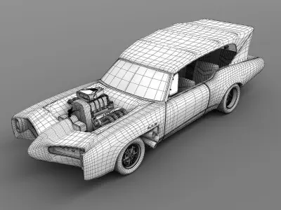 Monkee Mobile 3D model
