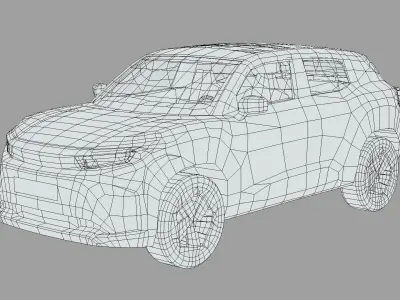 Toyota Urban Cruiser 2025 Low-poly 3D model