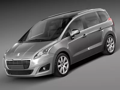 Peugeot 5008 2014 3D model