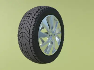 tire wheel 3D 3D model
